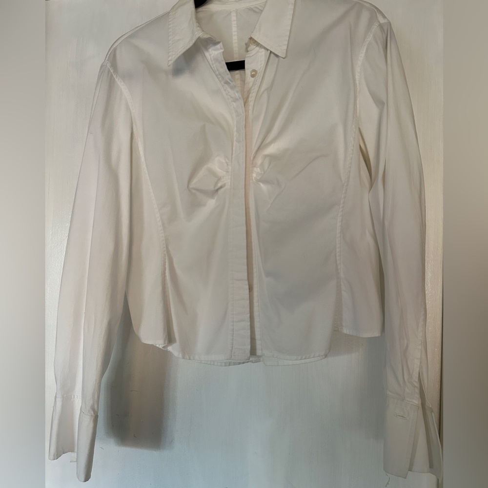 White Button-Up Women’s Shirt